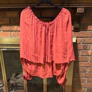 Free People Banda Gold off the shoulder top